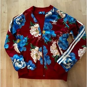 Rare floral adidas jacket